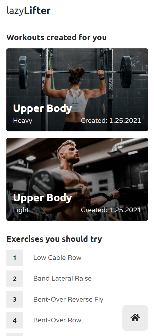 lazyLifter Desktop Website