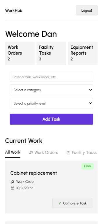 Workhub Desktop Website